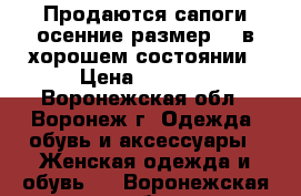 Продаются сапоги осенние размер 36,в хорошем состоянии › Цена ­ 2 000 - Воронежская обл., Воронеж г. Одежда, обувь и аксессуары » Женская одежда и обувь   . Воронежская обл.